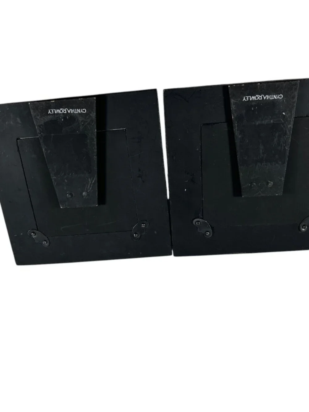 Cynthia Rowley 4x4 Picture Frame Set 2 Mosaic Beaded Photo Frames Tabletop